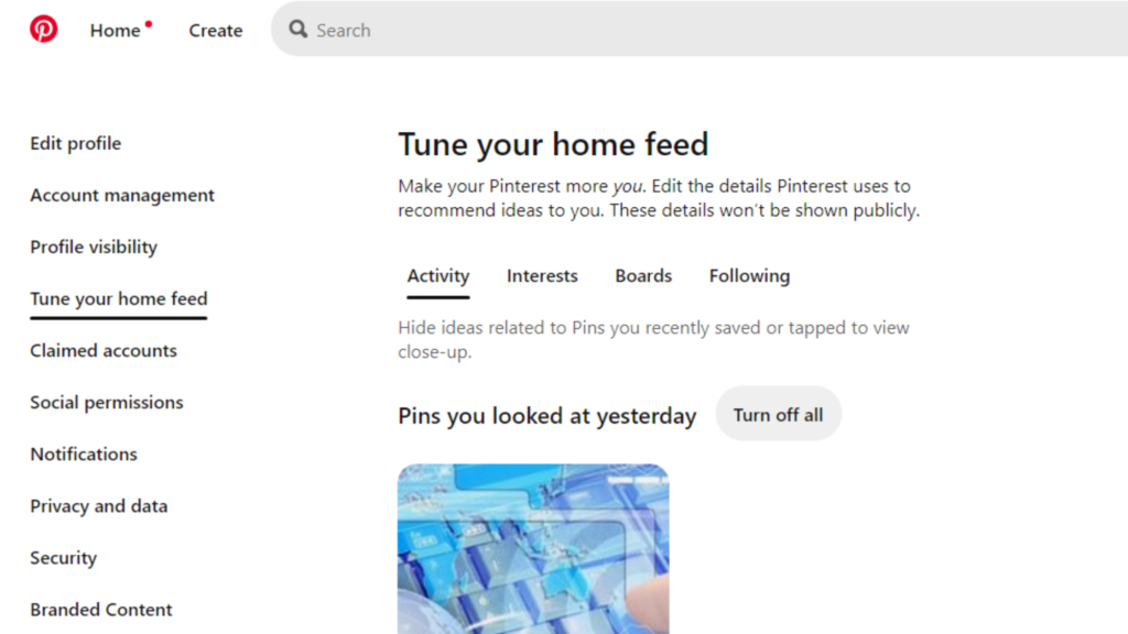 How to Reset Your Pinterest Feed