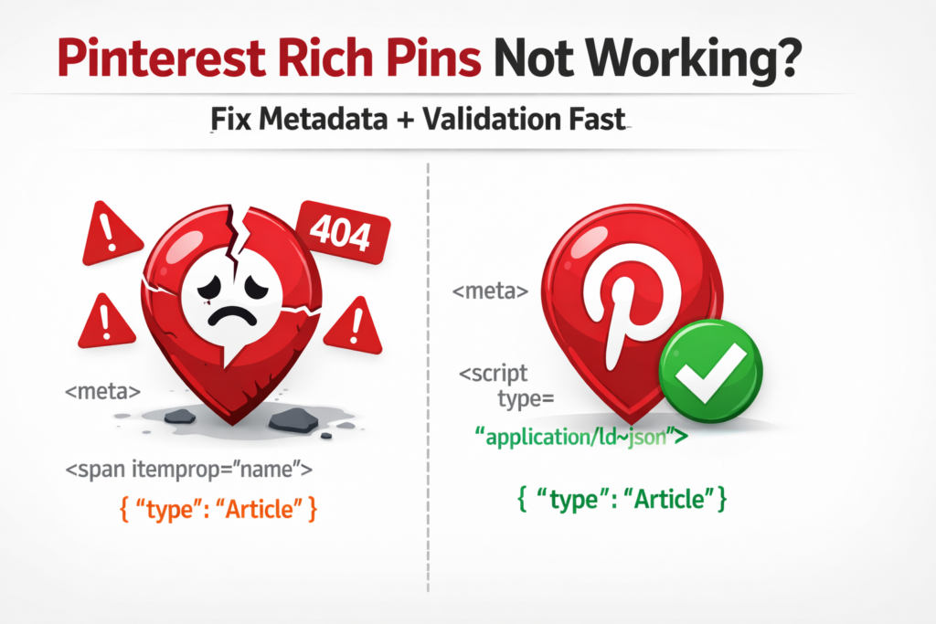 Pinterest Rich Pins Not Working?