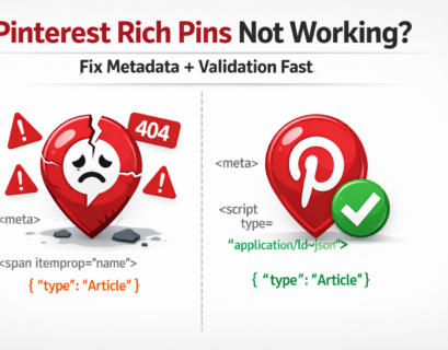 Pinterest Rich Pins Not Working?