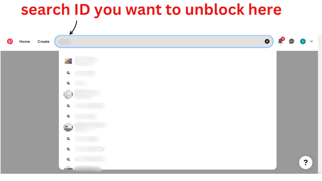 How to unblock people on pinterest