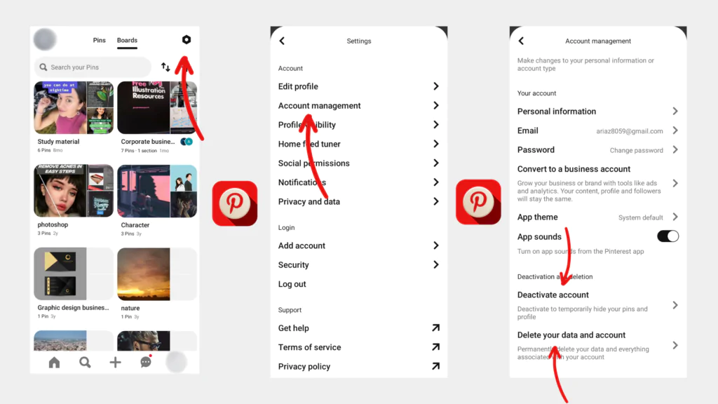 How to Delete Pinterest Account on Phone